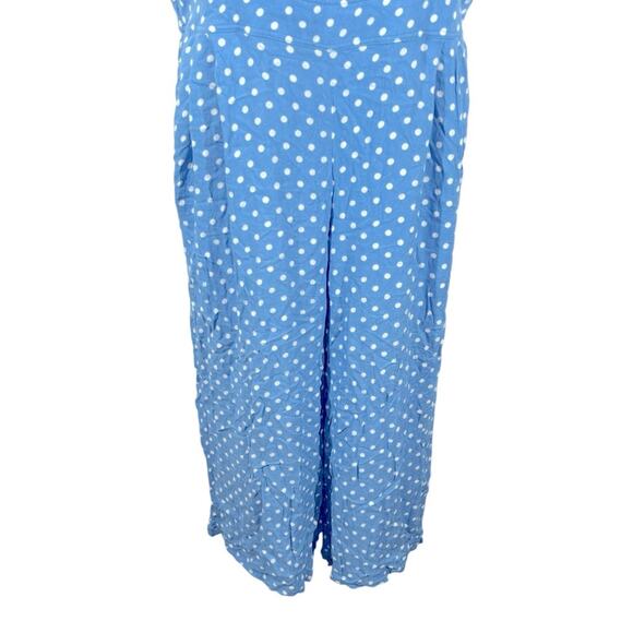 Torrid Blue Polka Dot Wide-Leg Jumpsuit Size 1X – Chic & Flowy - Picture 7 of 15
